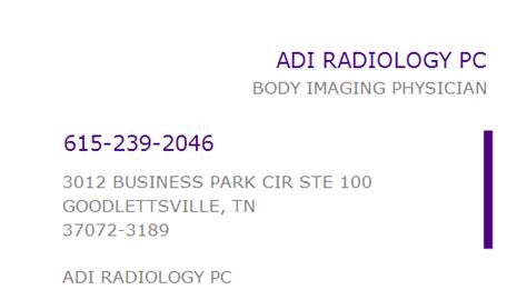 adi radiology pc nashville tn